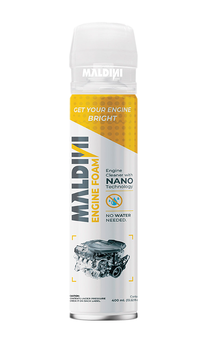 Maldini Engine Foam – 400 ml - مالديني فوم تنظيف لمحرك السيارة – 400مل