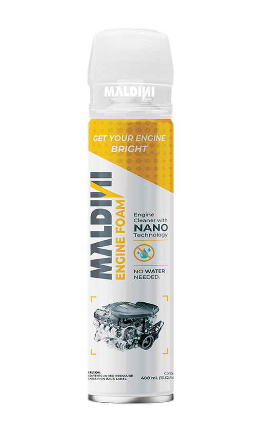 Maldini Engine Foam – 400 ml - مالديني فوم تنظيف لمحرك السيارة – 400مل